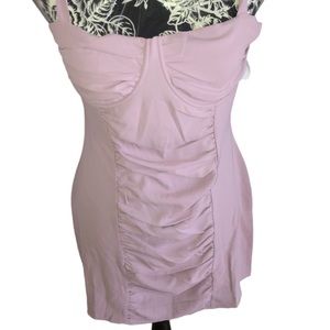 Kendall & Kylie size small lilac corset dress adjustable tie straps